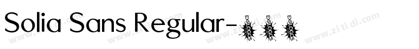 Solia Sans Regular字体转换